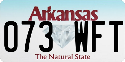 AR license plate 073WFT