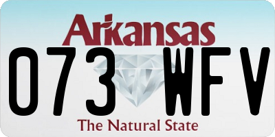 AR license plate 073WFV