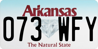 AR license plate 073WFY