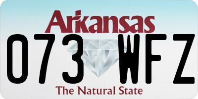 AR license plate 073WFZ