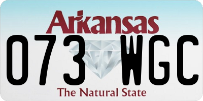AR license plate 073WGC
