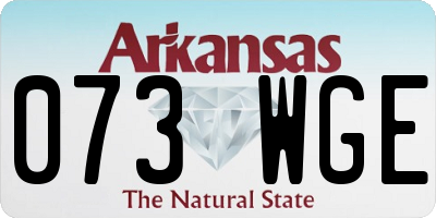 AR license plate 073WGE