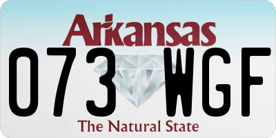 AR license plate 073WGF