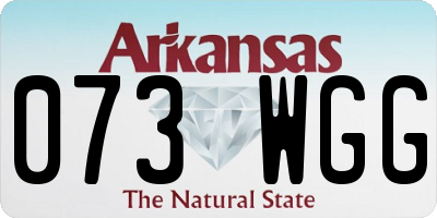AR license plate 073WGG