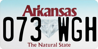 AR license plate 073WGH