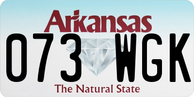 AR license plate 073WGK