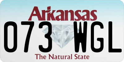 AR license plate 073WGL