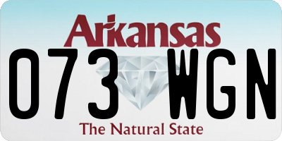 AR license plate 073WGN