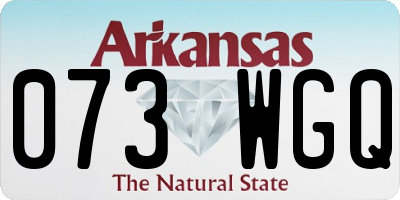 AR license plate 073WGQ