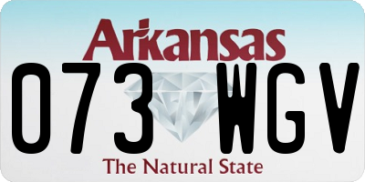 AR license plate 073WGV