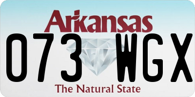 AR license plate 073WGX