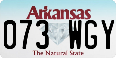 AR license plate 073WGY