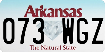 AR license plate 073WGZ