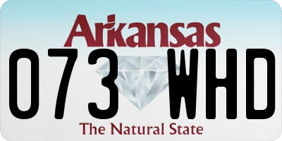 AR license plate 073WHD