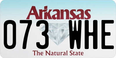 AR license plate 073WHE