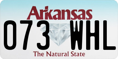 AR license plate 073WHL
