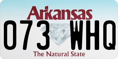 AR license plate 073WHQ