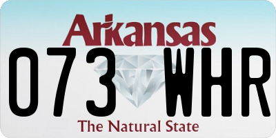 AR license plate 073WHR