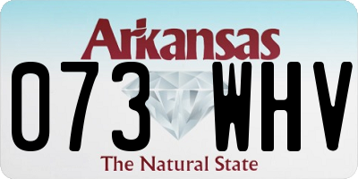 AR license plate 073WHV