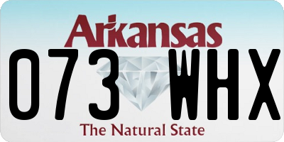 AR license plate 073WHX