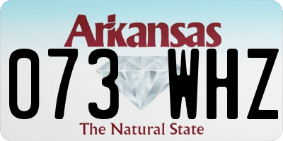 AR license plate 073WHZ