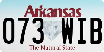 AR license plate 073WIB