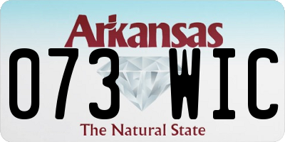 AR license plate 073WIC