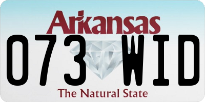 AR license plate 073WID