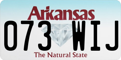 AR license plate 073WIJ