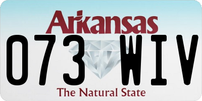 AR license plate 073WIV