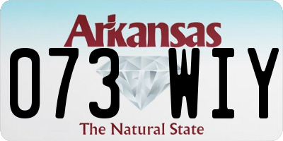 AR license plate 073WIY