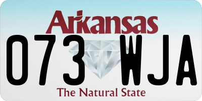 AR license plate 073WJA