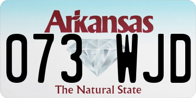 AR license plate 073WJD