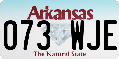 AR license plate 073WJE
