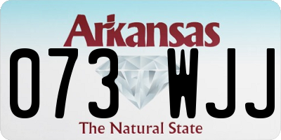 AR license plate 073WJJ