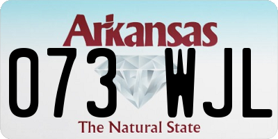 AR license plate 073WJL