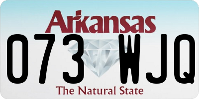 AR license plate 073WJQ