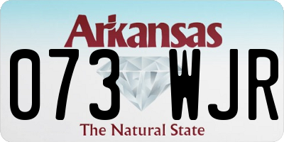 AR license plate 073WJR