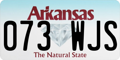 AR license plate 073WJS