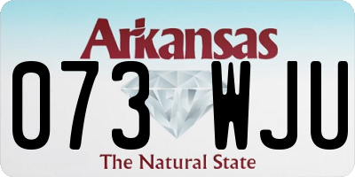 AR license plate 073WJU