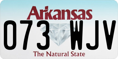 AR license plate 073WJV
