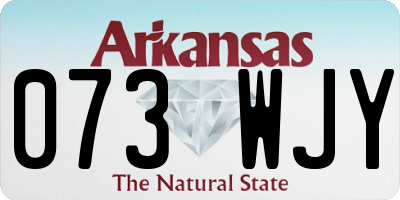 AR license plate 073WJY
