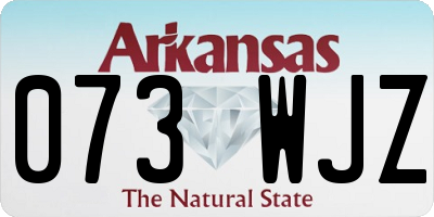 AR license plate 073WJZ