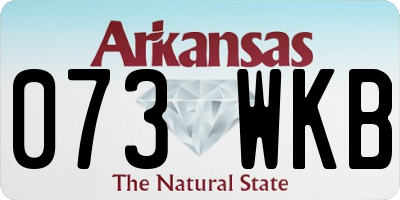 AR license plate 073WKB
