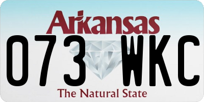 AR license plate 073WKC