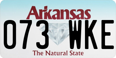AR license plate 073WKE