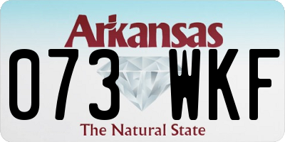 AR license plate 073WKF