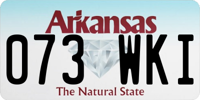 AR license plate 073WKI