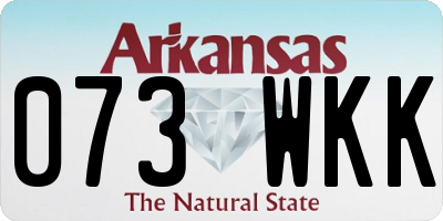AR license plate 073WKK
