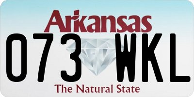 AR license plate 073WKL